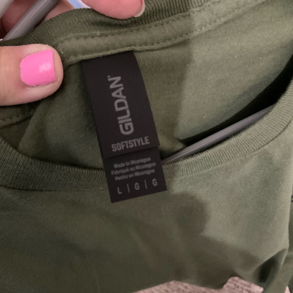 Mary Smiley, Women’s or Men’s T-Shirt, Sizes Small, Medium, Large, Army Green - Picture 4 of 5